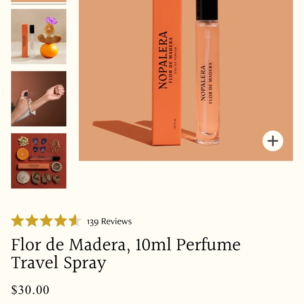 Flor de Madera 10ml Travel Spray - Peach